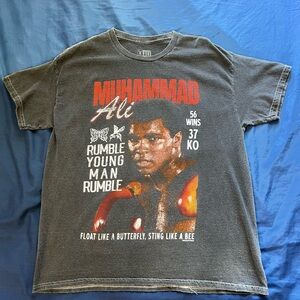 Muhammad Ali “Rumble” Charcoal Vintage Graphic Tee Shirt